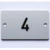 number plate, rectangular - labels/name plates