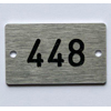 number plate, rectangular - labels/name plates