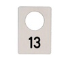 cloakroom tag, rectangular - doakroom tag