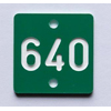 number plate, quadratic - labels/name plates